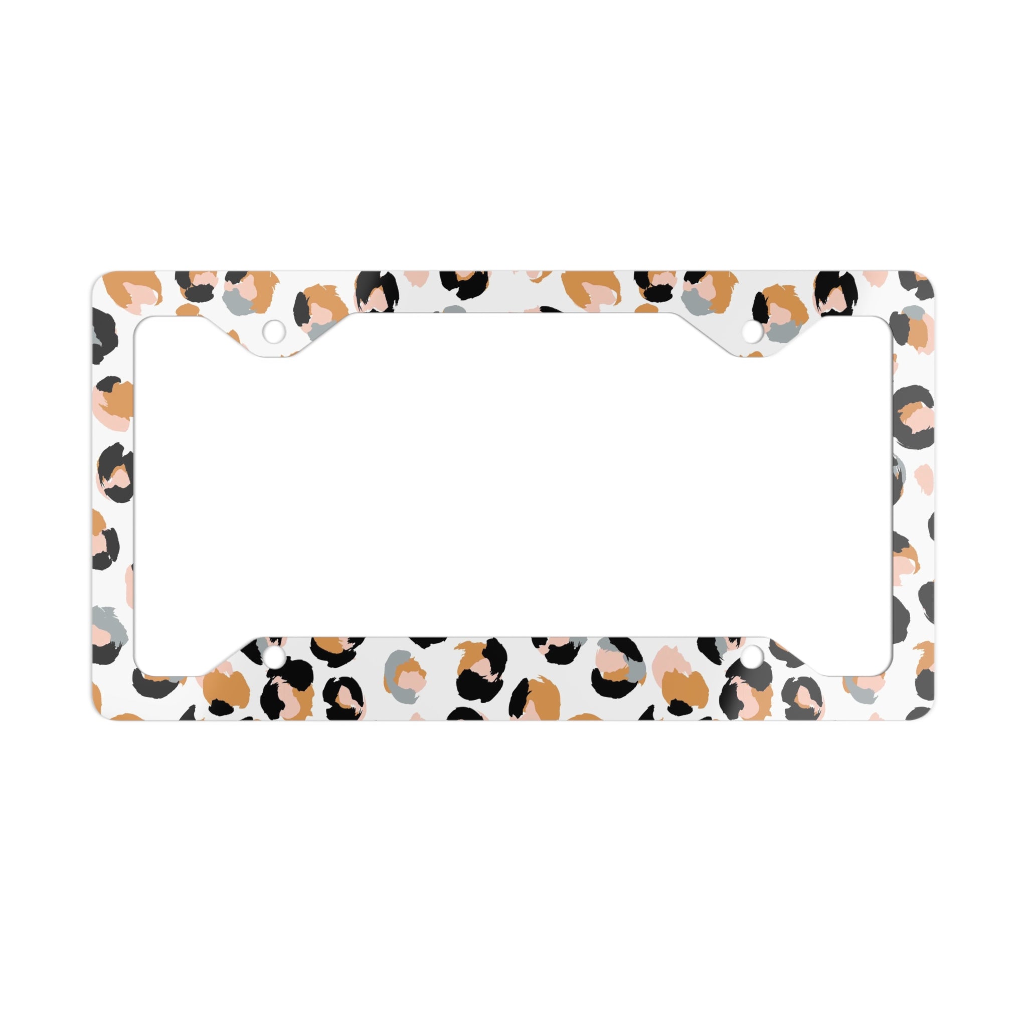 Leopard Print License Plate Frame