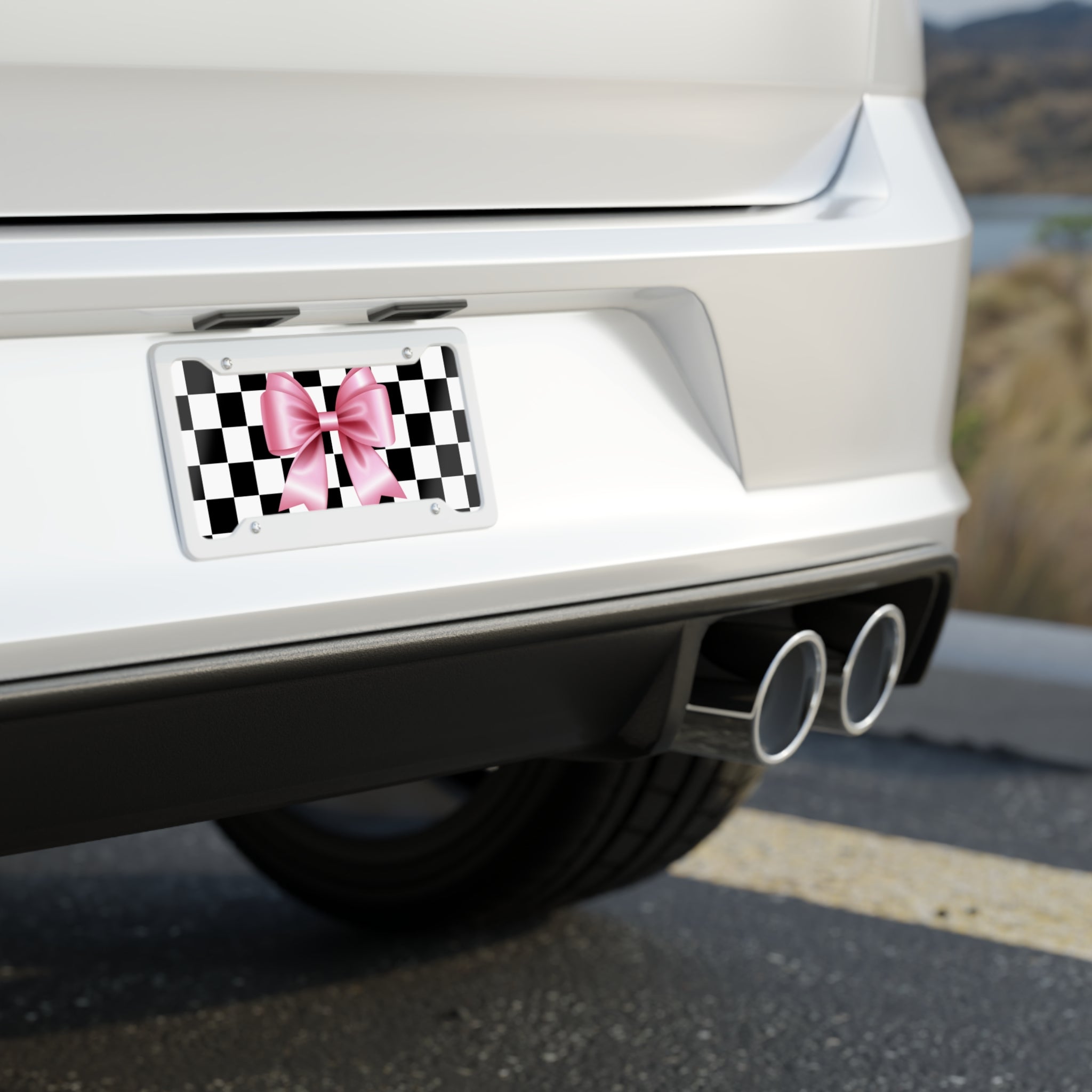 Pink Box License Plate