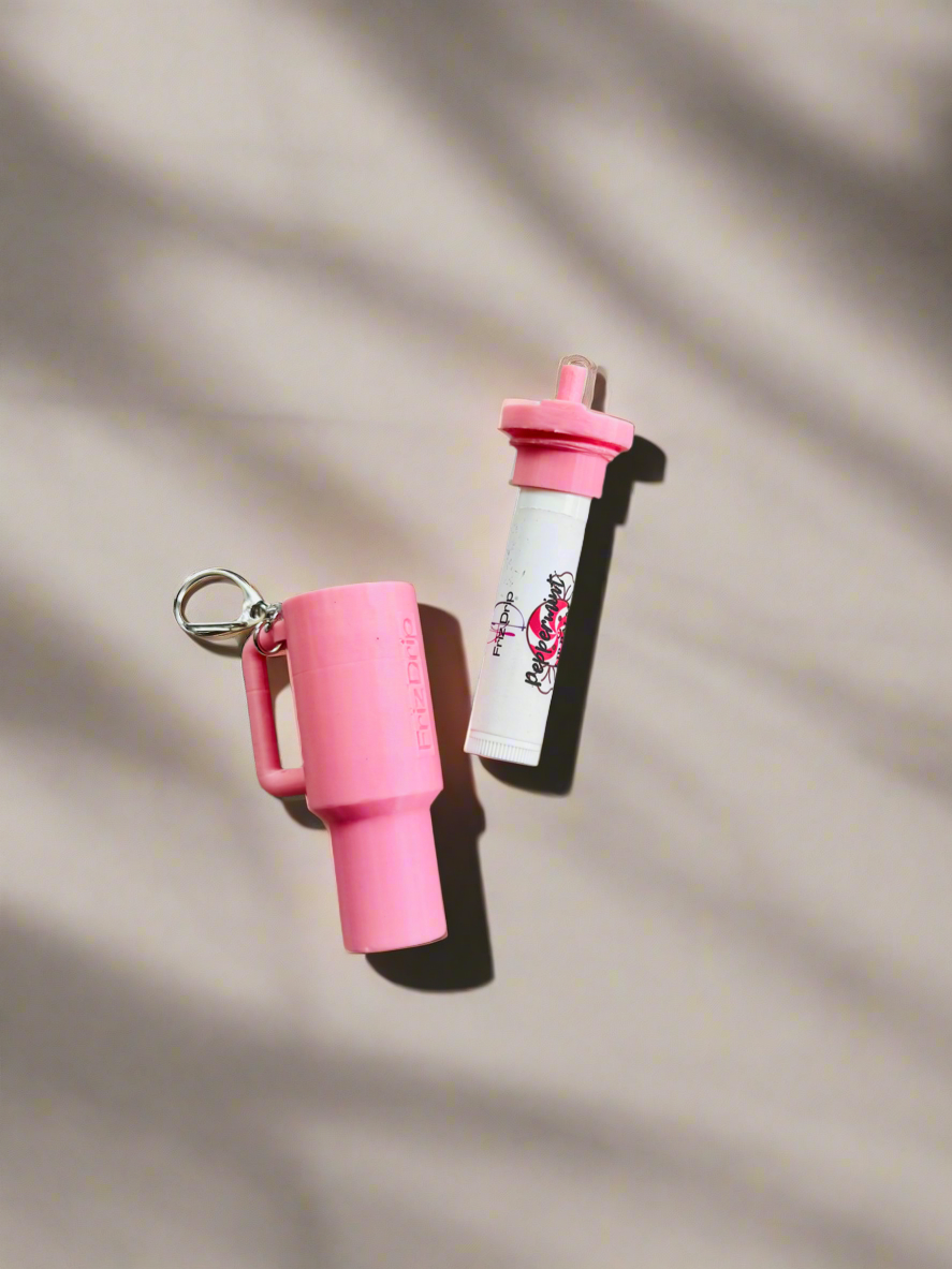 Tumbler Style Lip Balm Holder Keychain-8