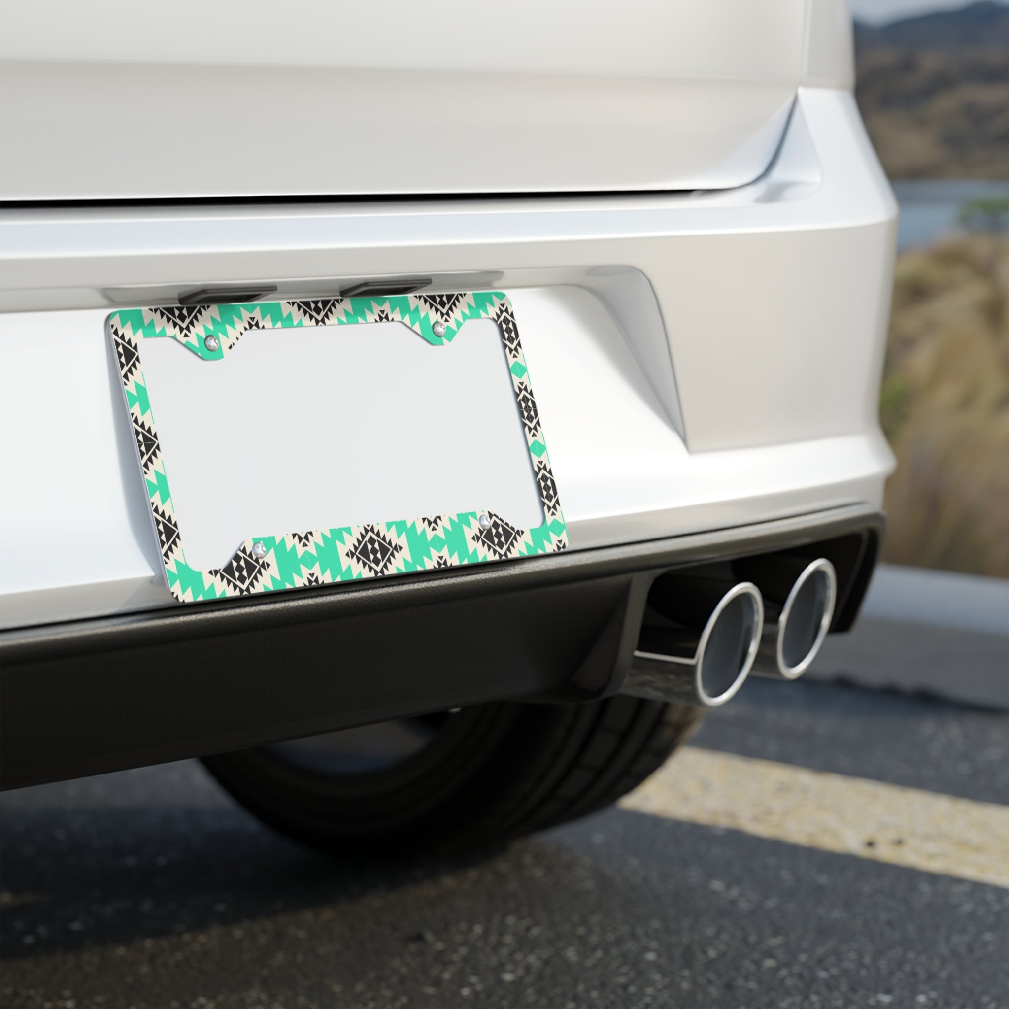 Western/Boho Metal License Plate Frame