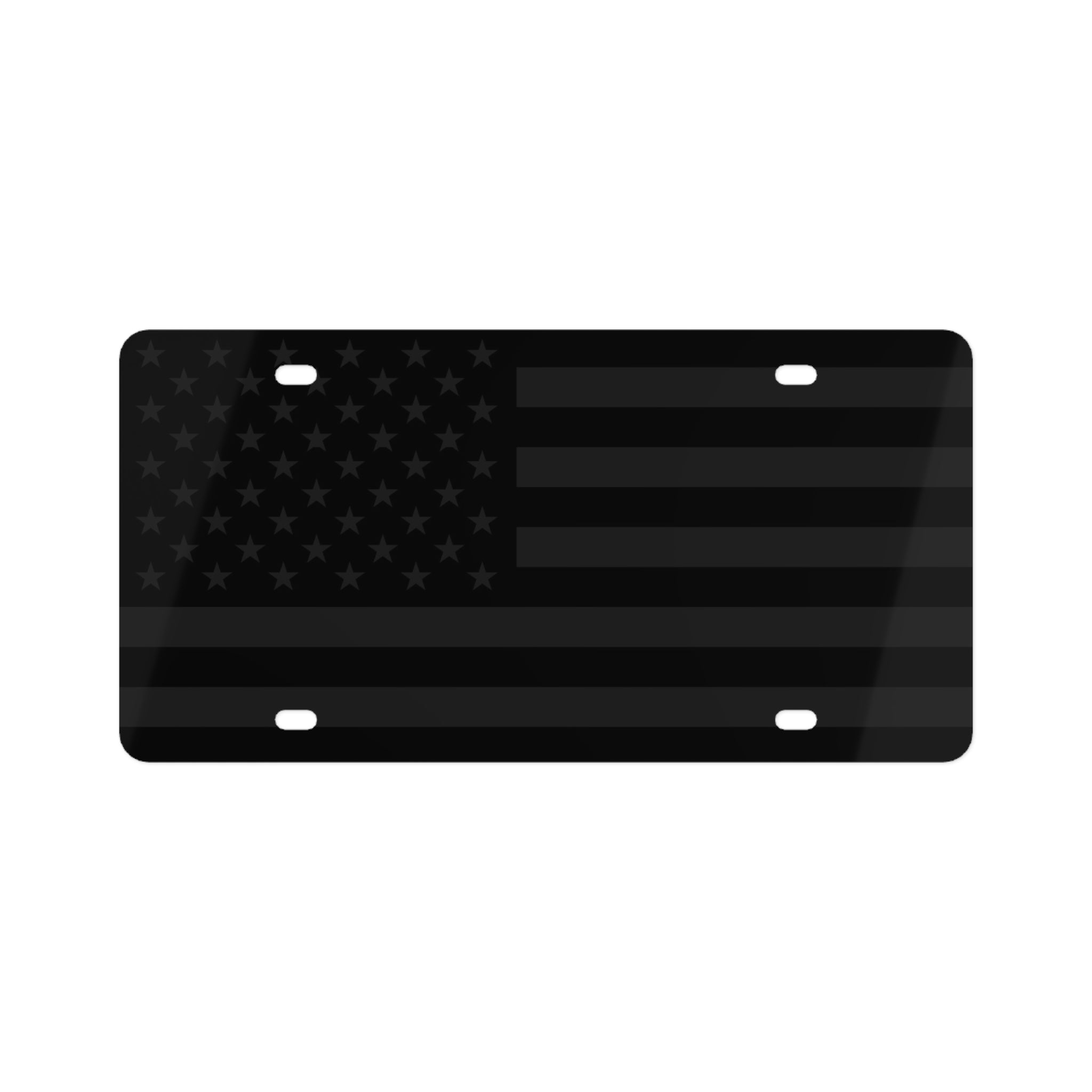 American Flag Car Plate