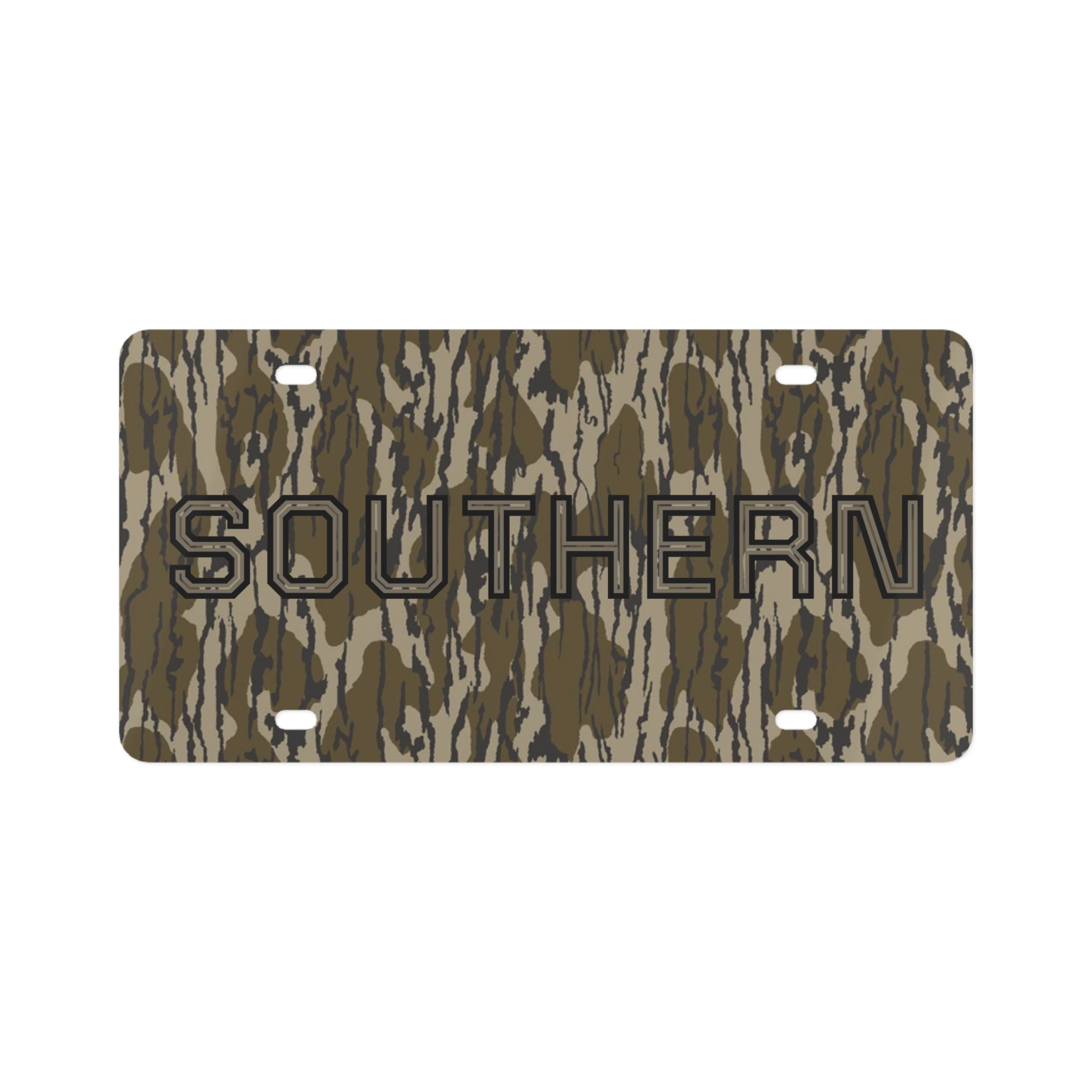 Camo "Southern" Front License Plate