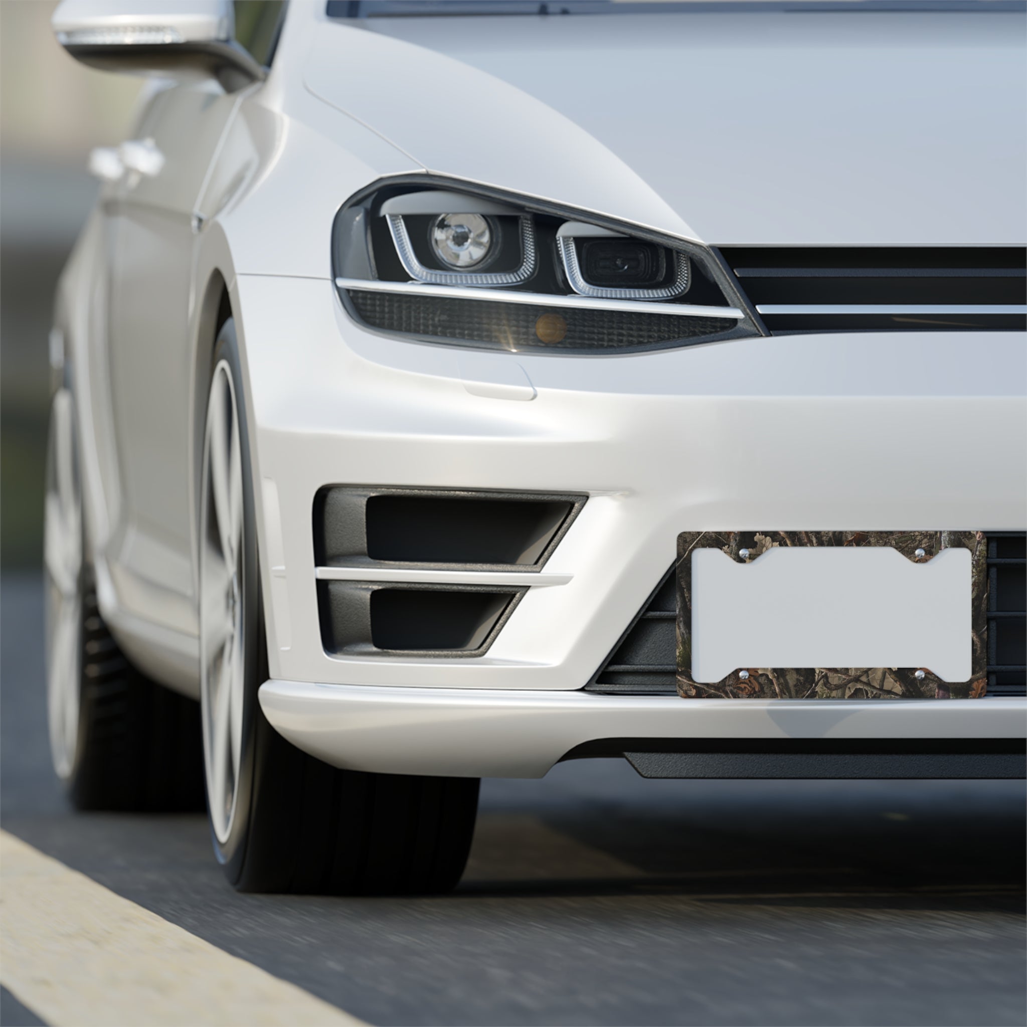 Camo Metal License Plate Frame