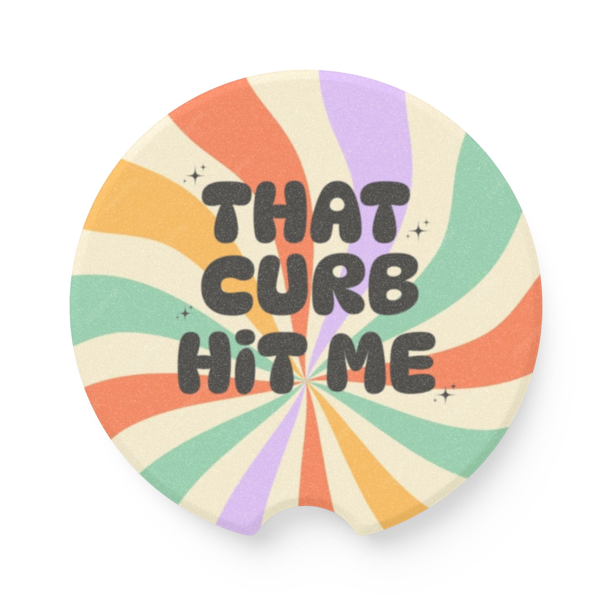 Funny-Curb Soapstone Car Coaster
