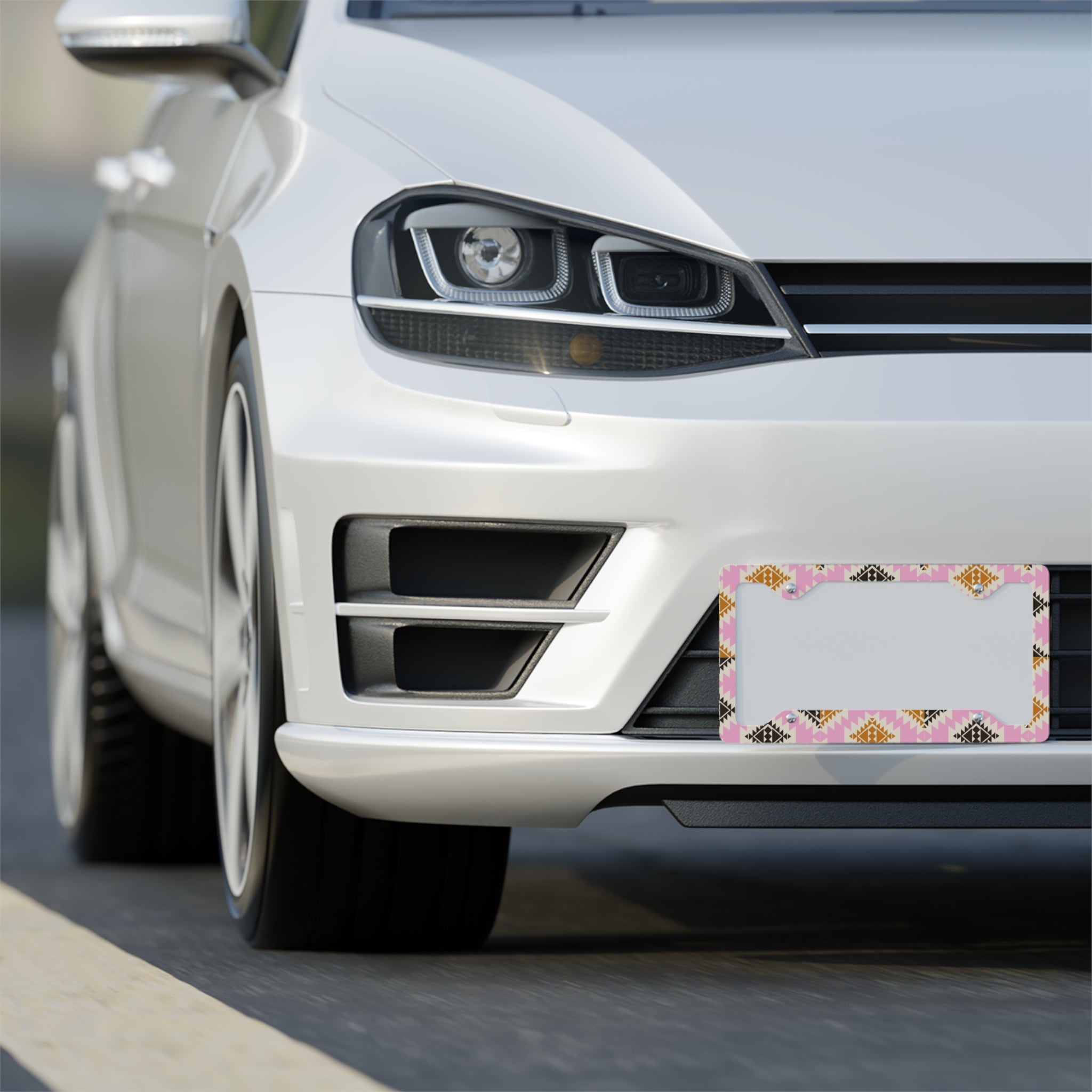 Aztec Boho License Plate Frame