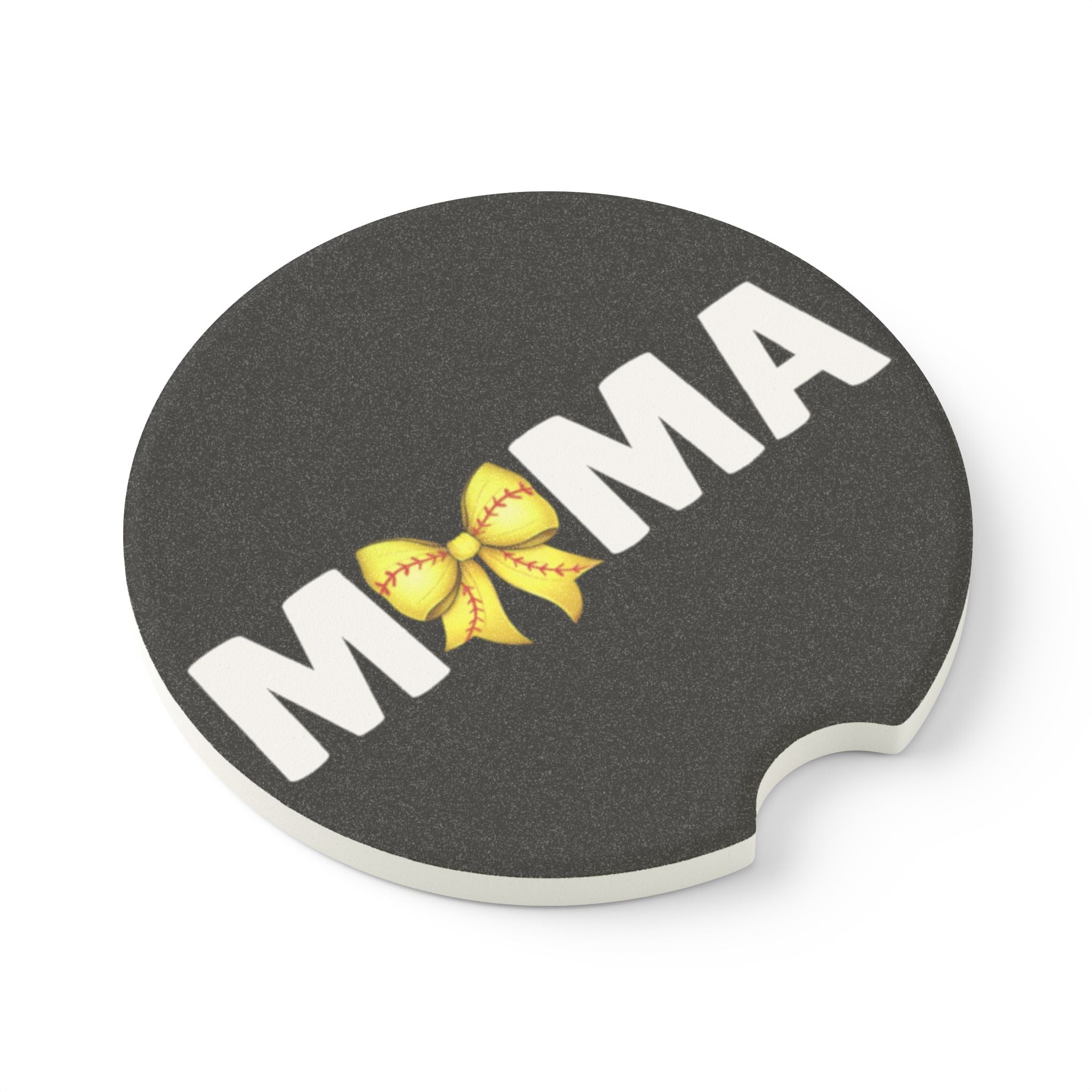 Softball Mom Soapstone Car Coaster