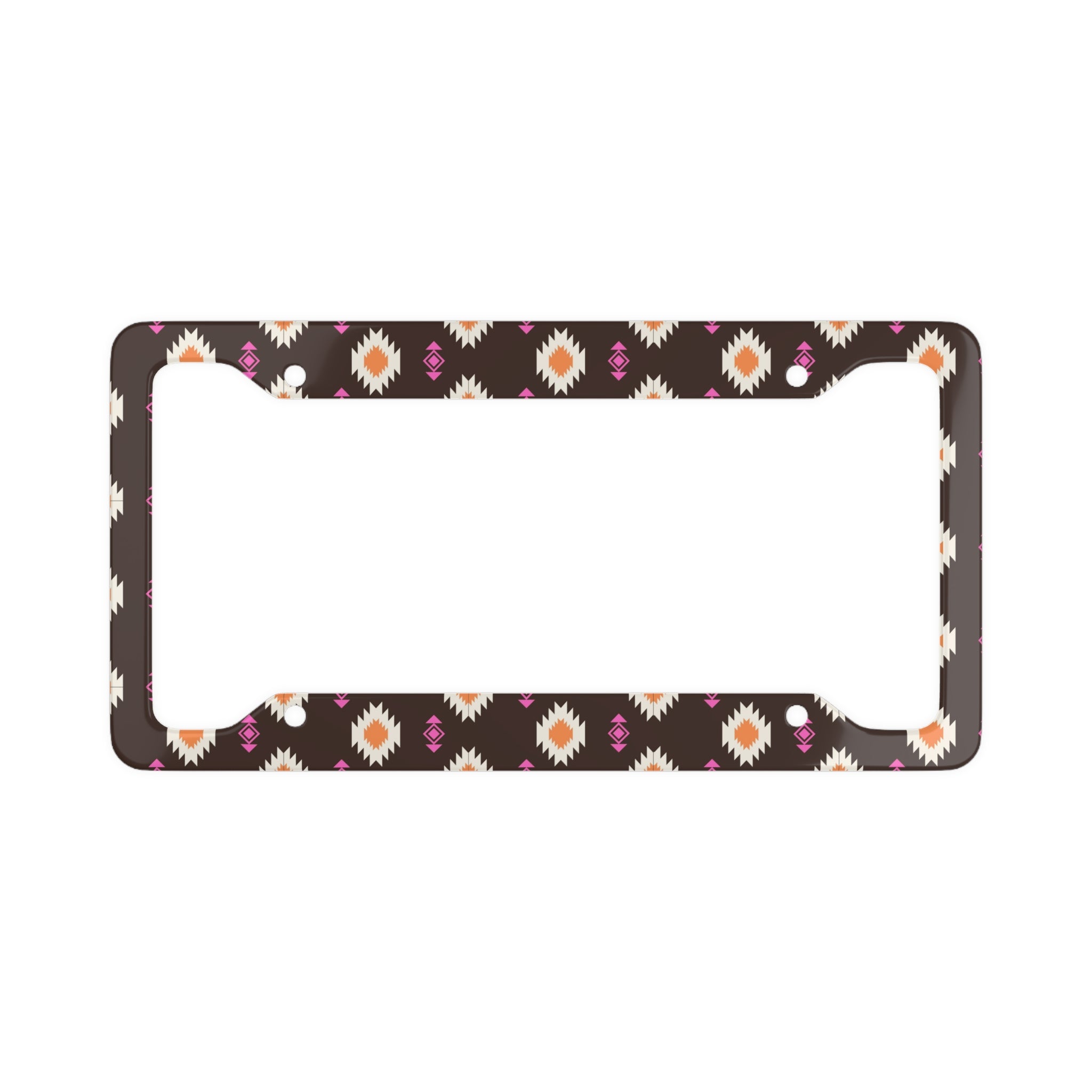 Brown Western Boho License Plate Frame