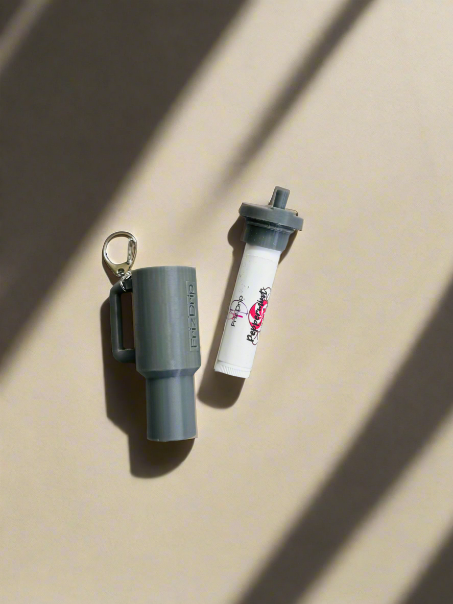 Tumbler Style Lip Balm Holder Keychain-11