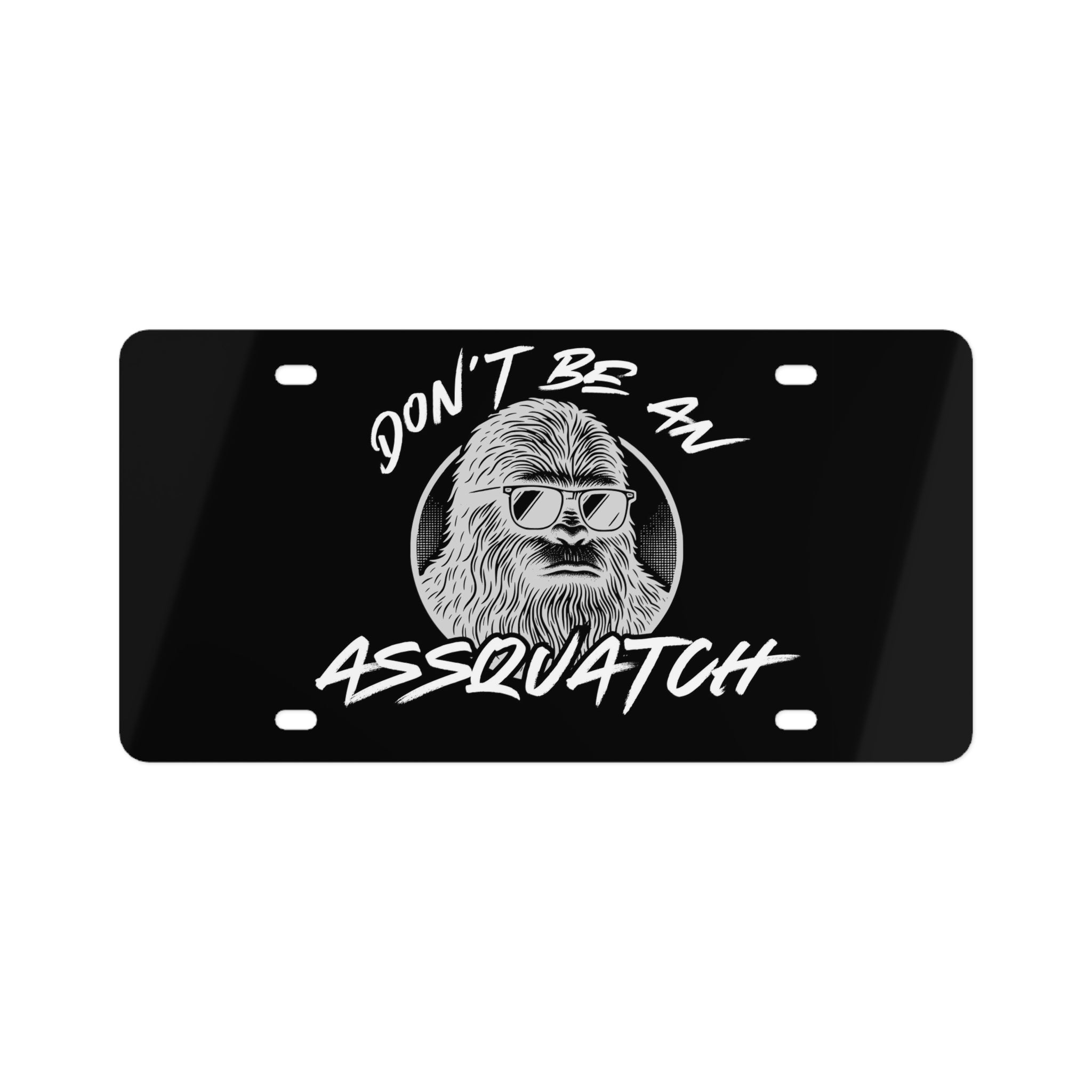 Sasquatch License Plate