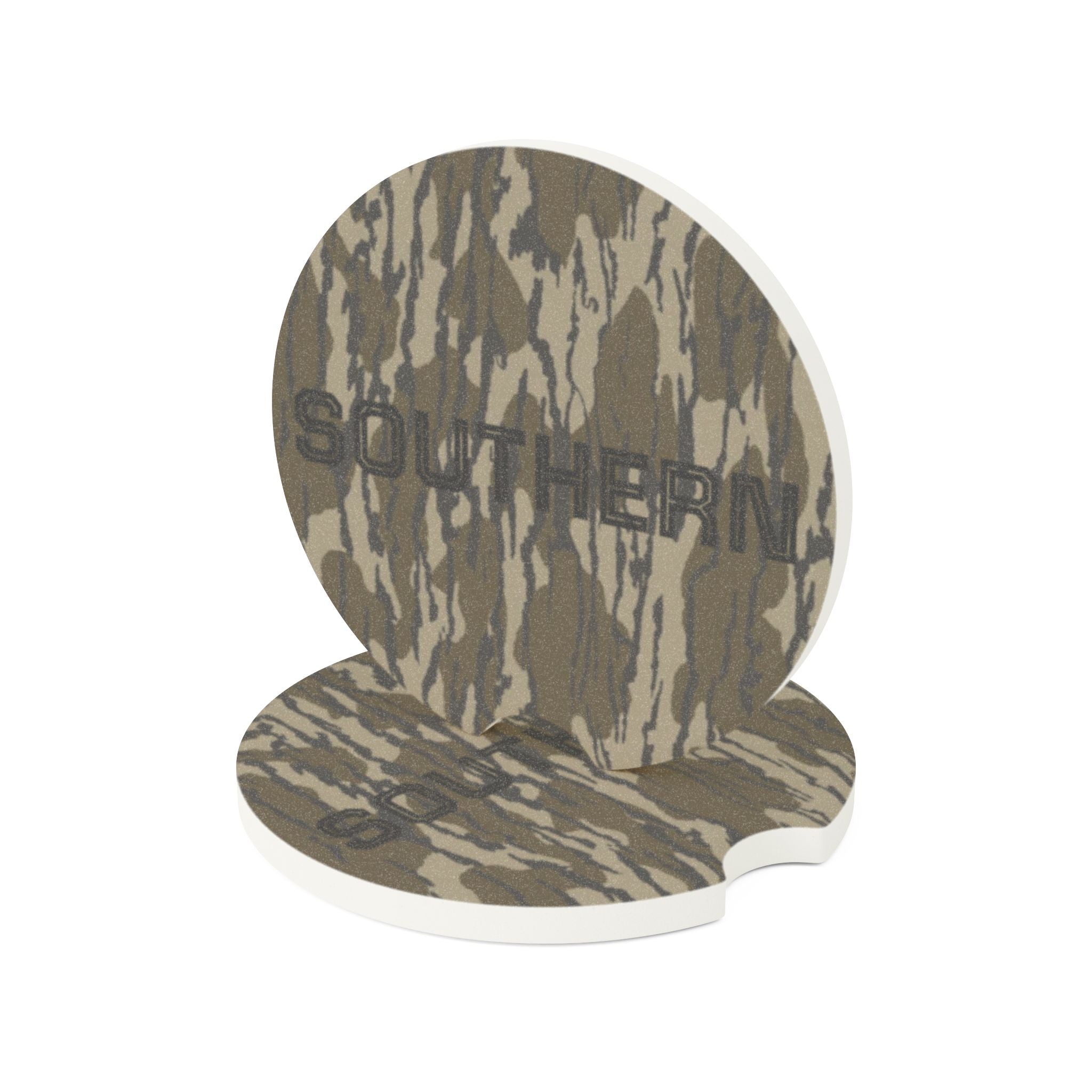 Camo "Southern" Soapstone Car Coaster