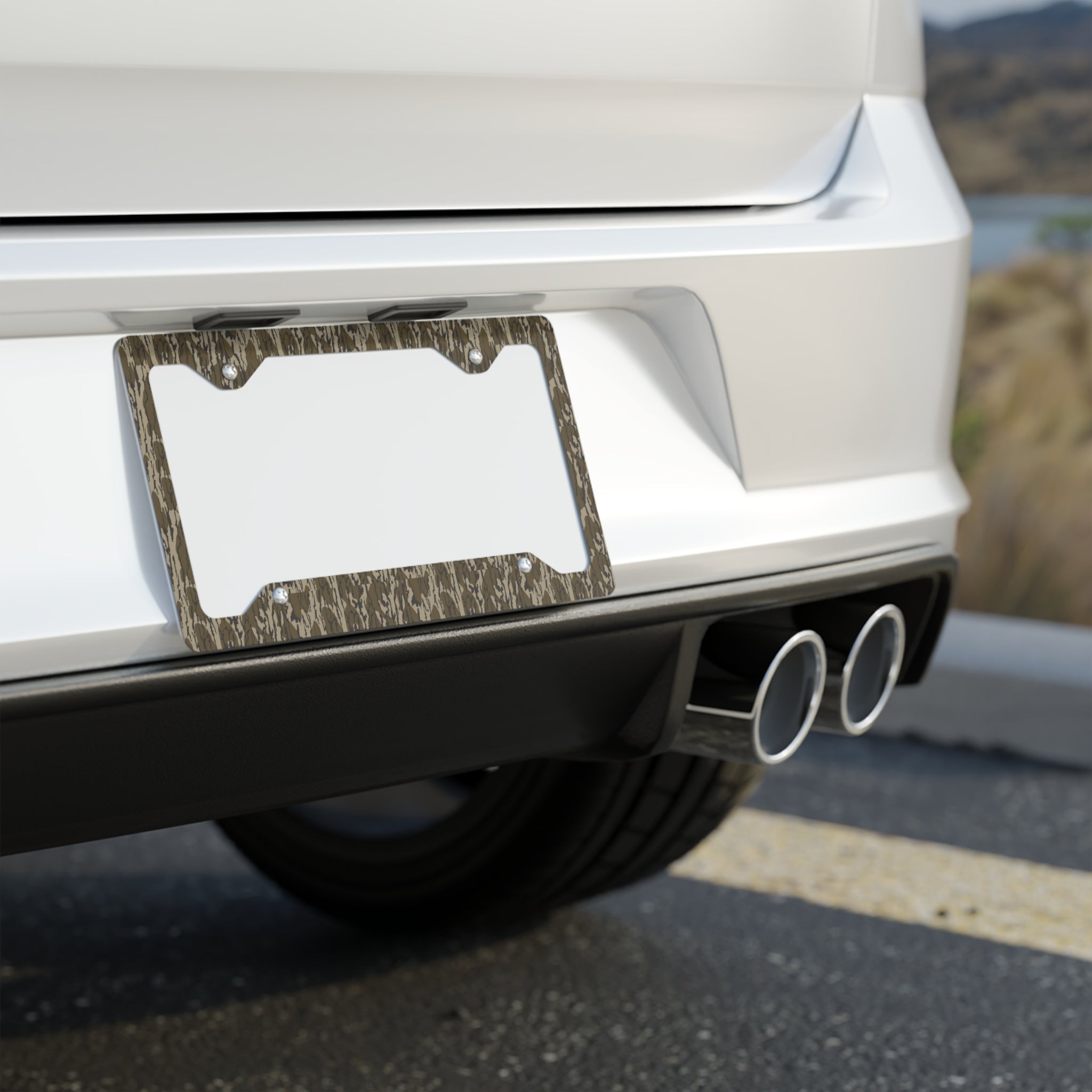 Camouflage Metal License Plate Frame