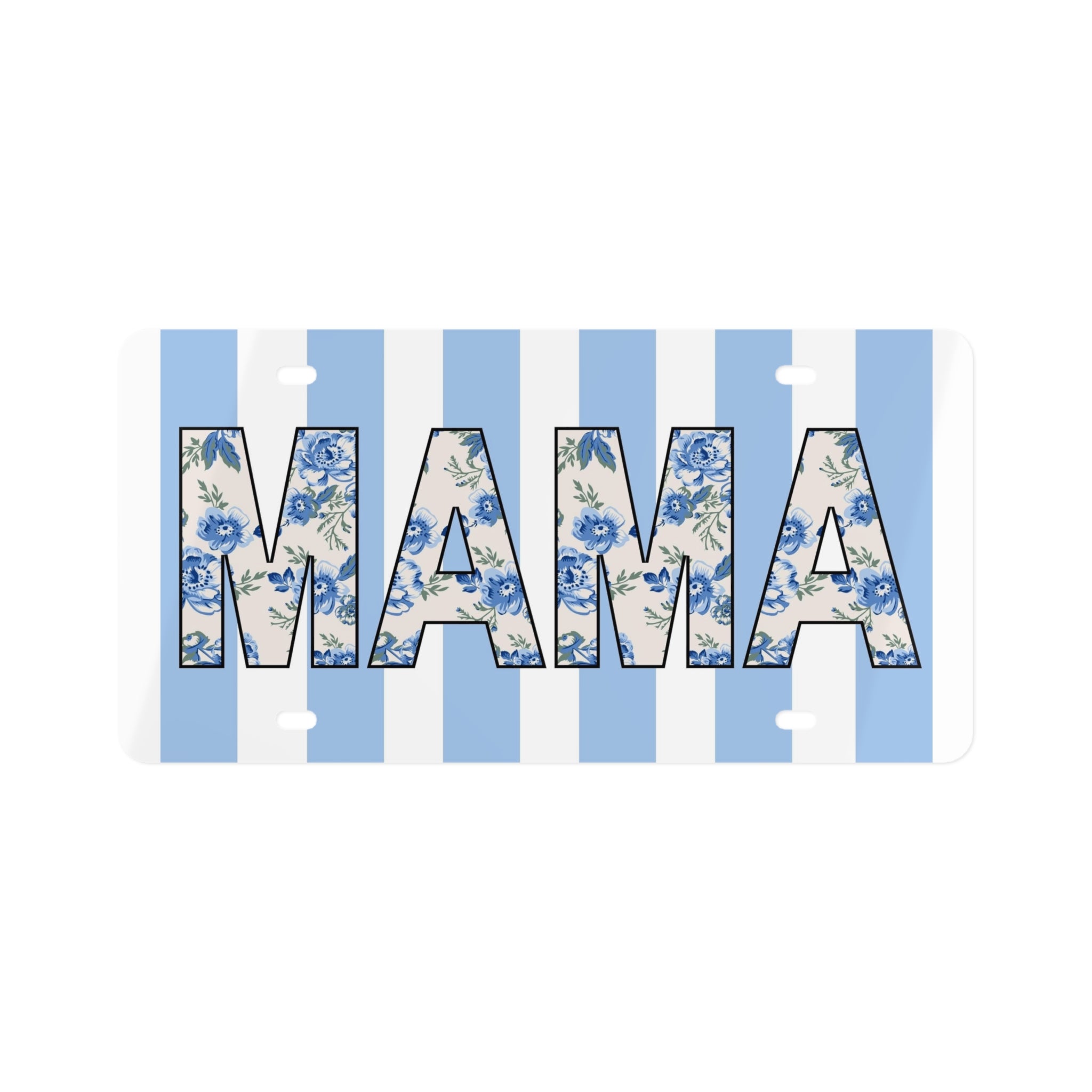 Floral Mama License Plate