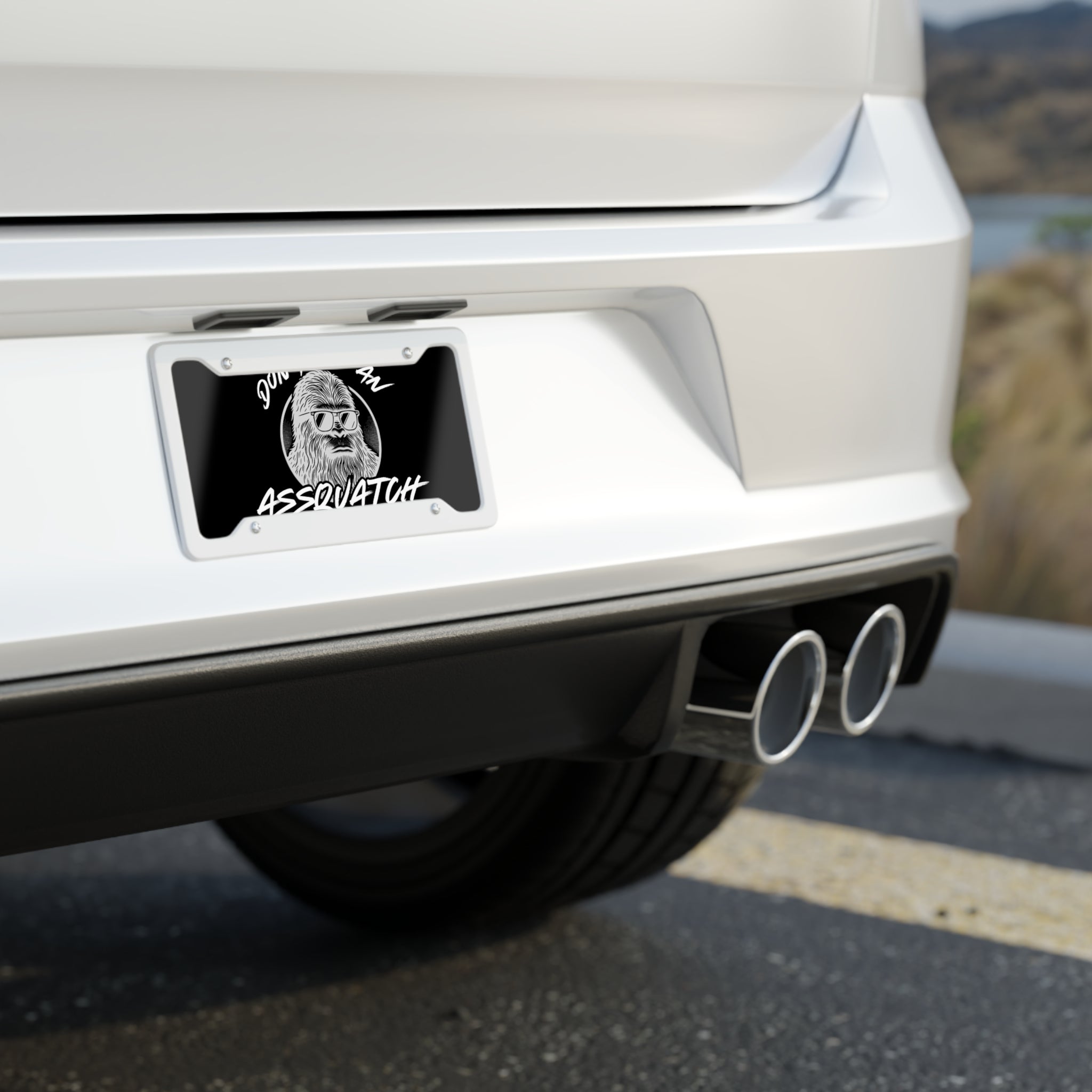 Sasquatch License Plate