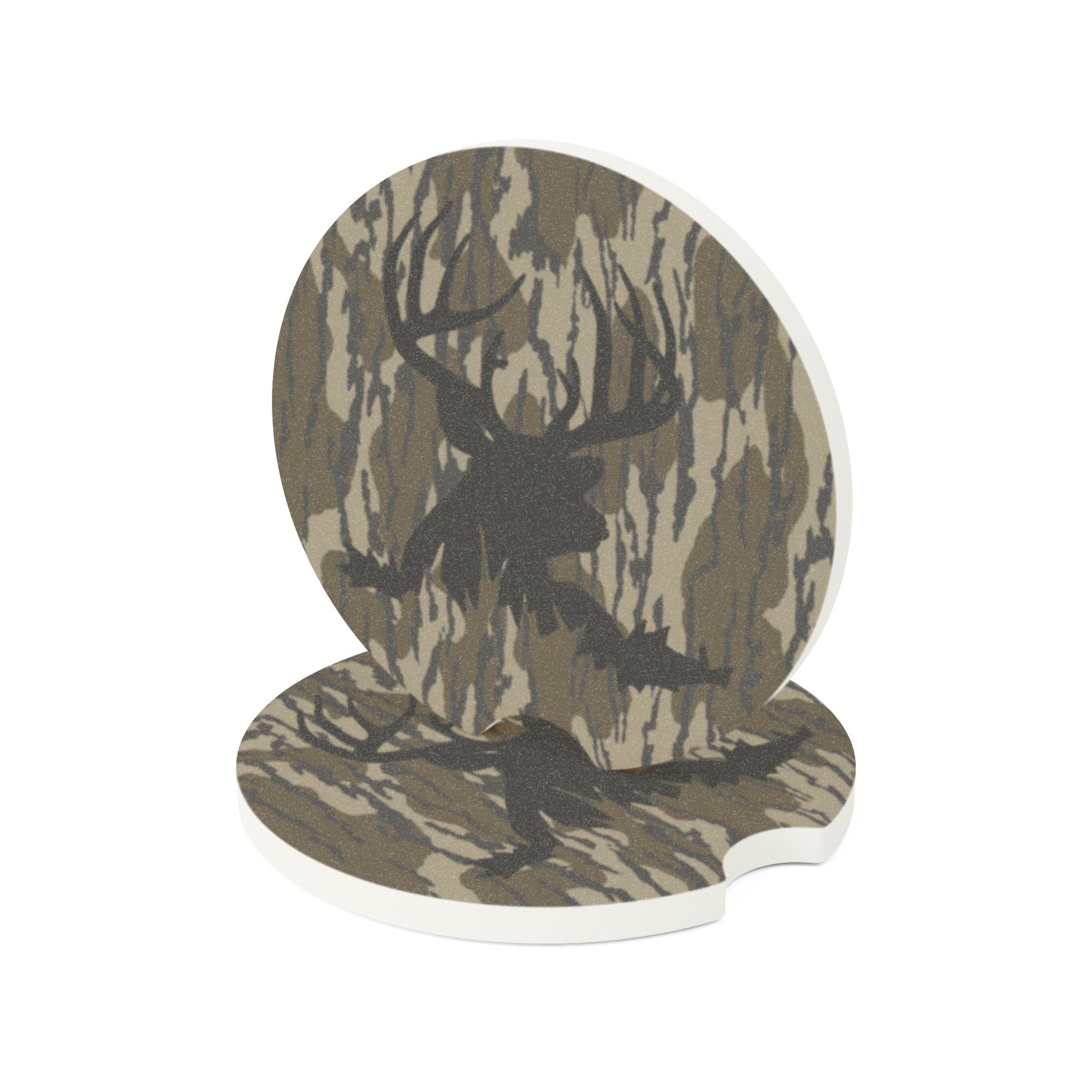Deer & Camo Soapstone Car Coaster
