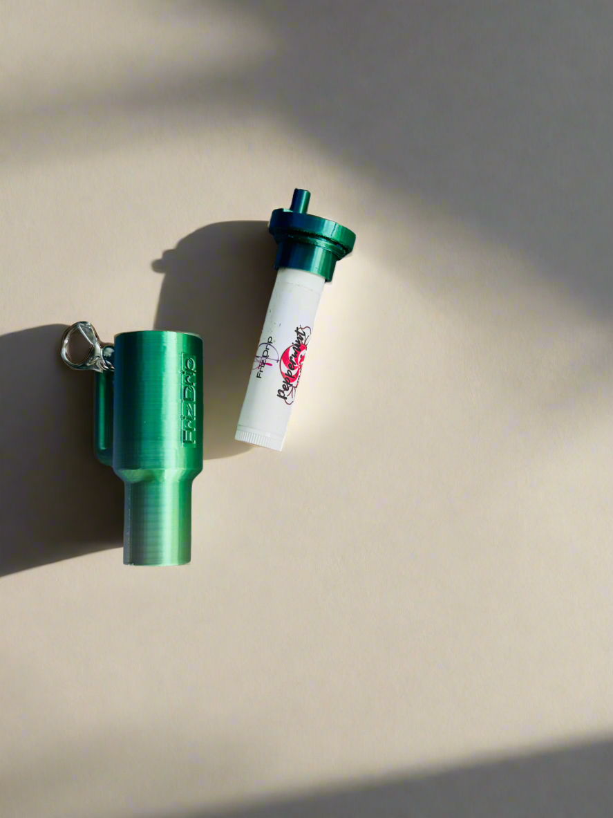 Tumbler Style Lip Balm Holder Keychain-16