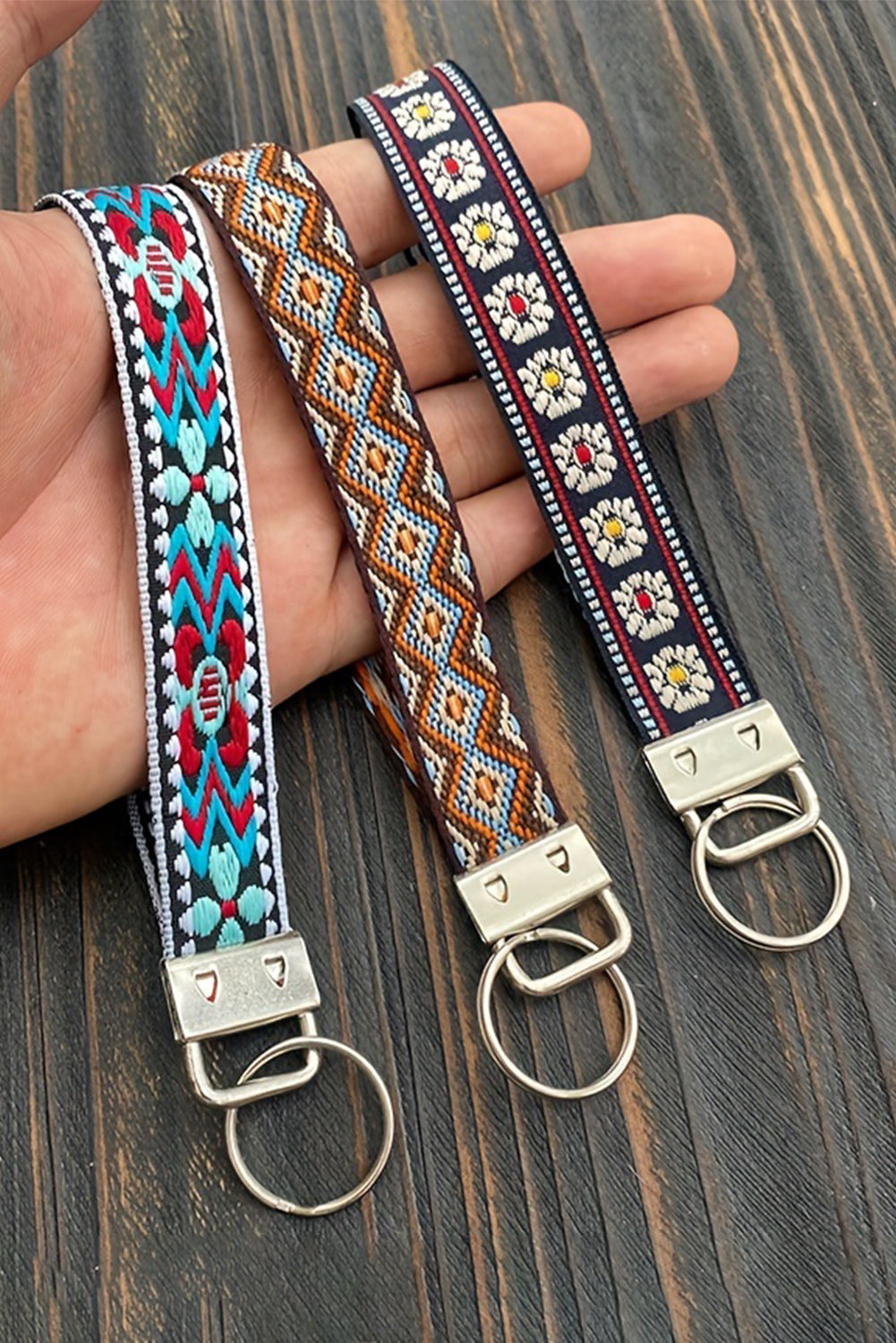 Knitted Wristband Keychain-0