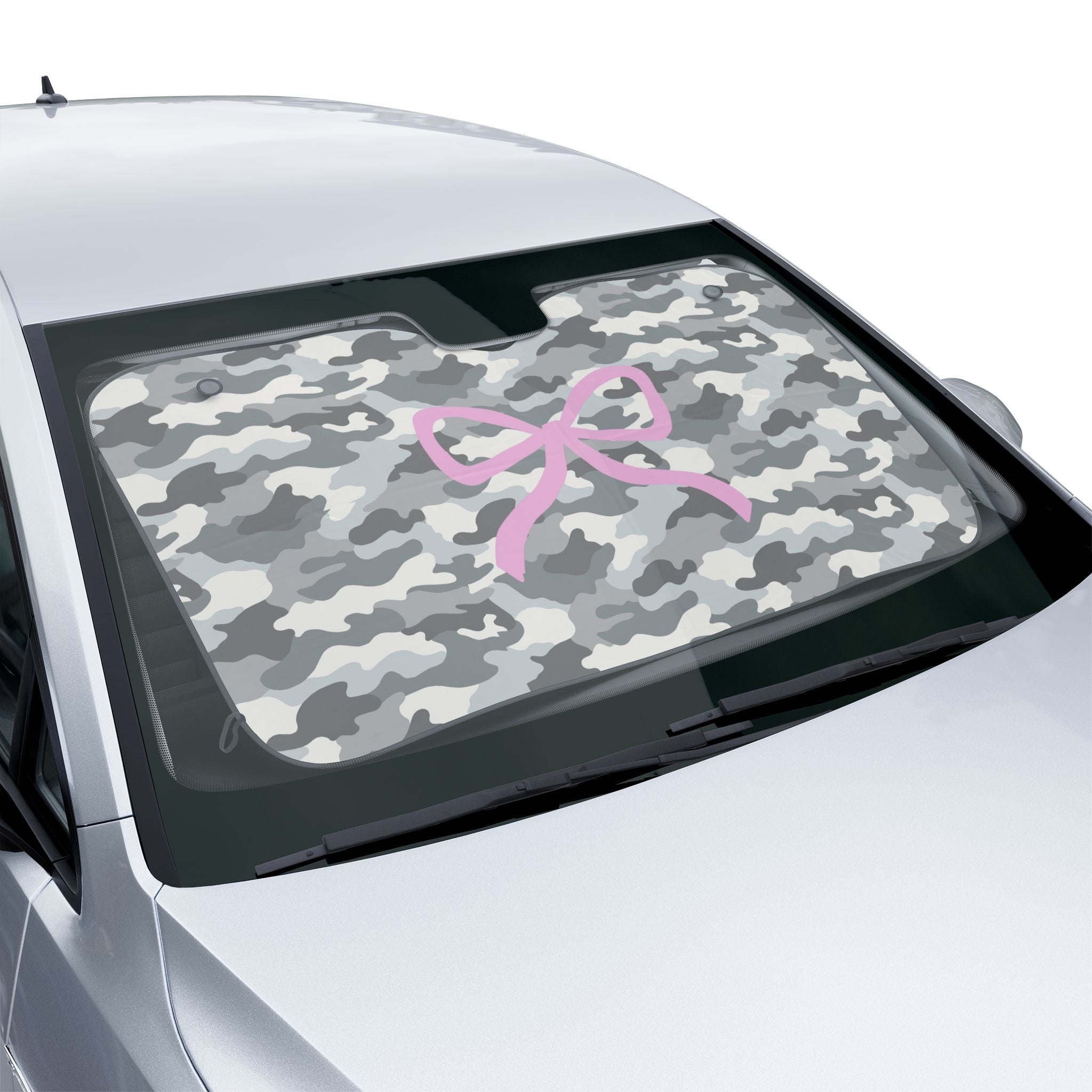 Camo Bow Car Sun Shade