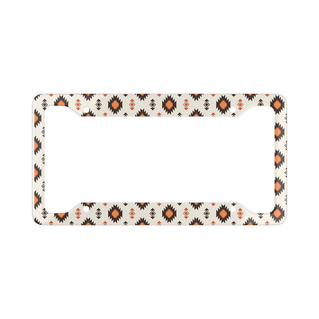Tan Western/Boho License Plate Frame