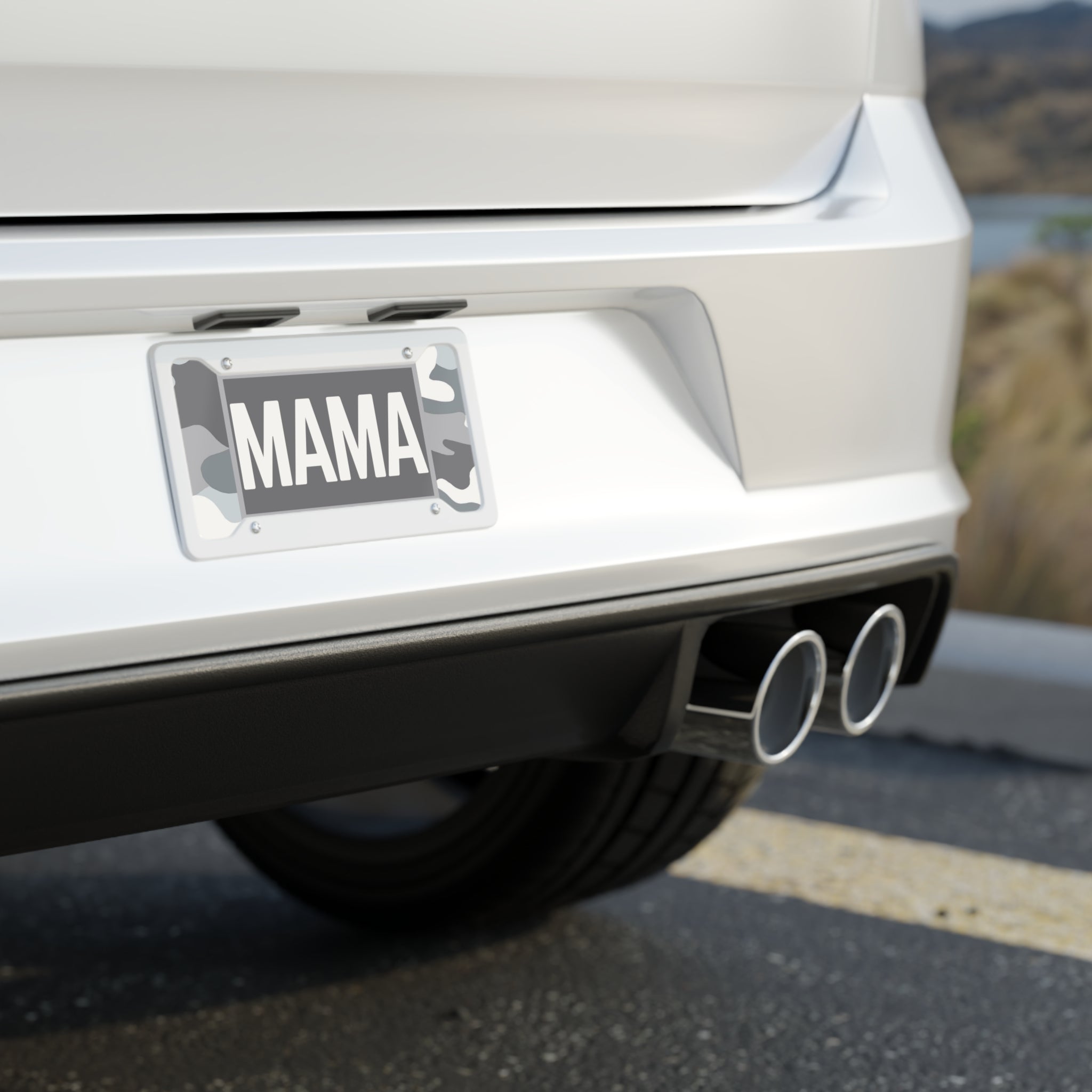 MAMA Camo License Plate