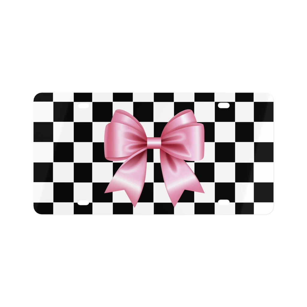 Pink Box License Plate