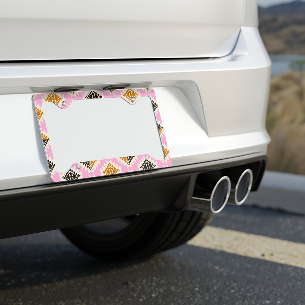 Aztec Boho License Plate Frame