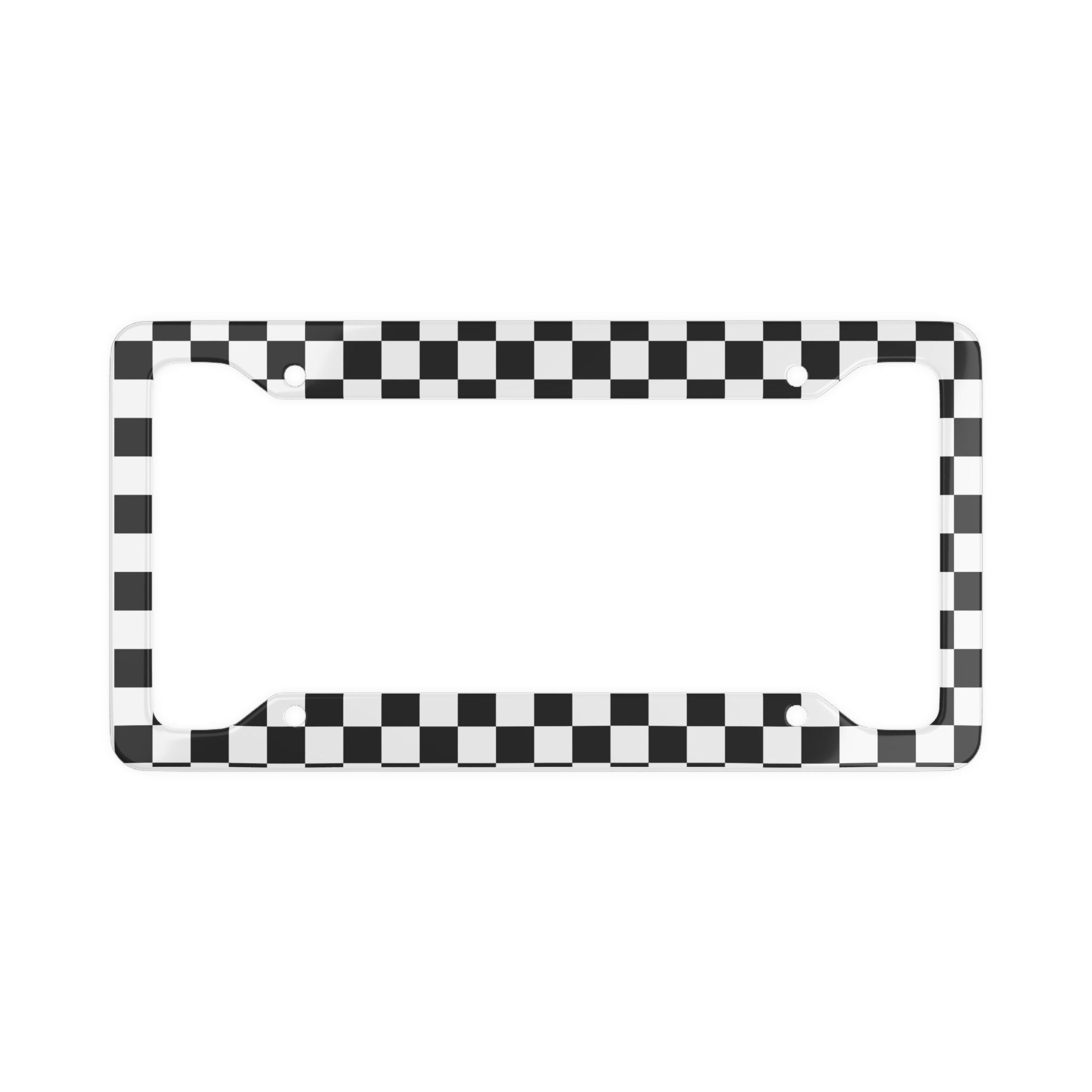Racing Flag License Plate Frame