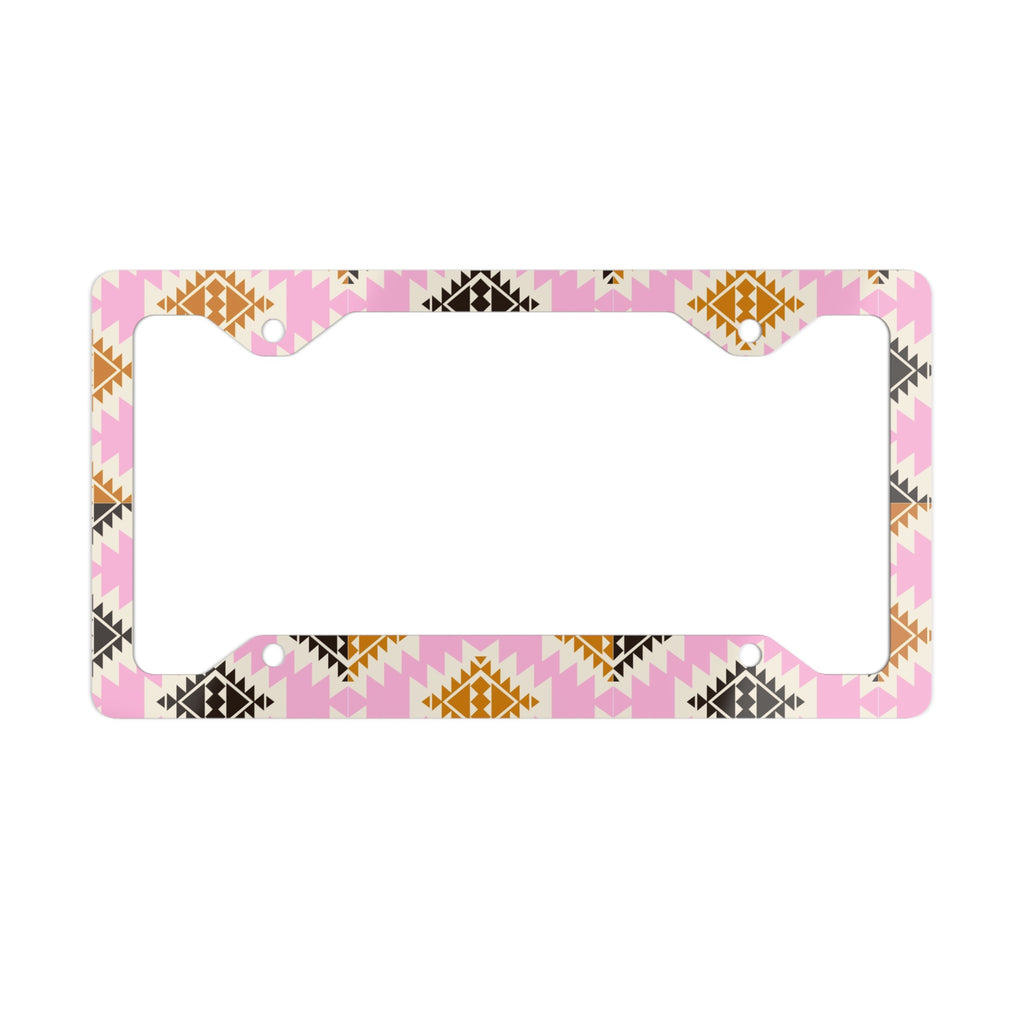 Aztec Boho License Plate Frame